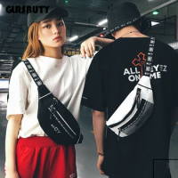 Waist Bag 2019 Fanny Pack Harajuku Style Women's Belt Bag Hip-Hop Fashion Bum Bag Men Sling Chest Bag for Travel Dailylife