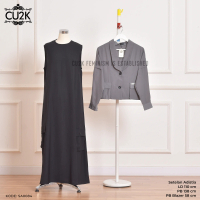 CU2K Gamis Set Blazer Adistia Mewah Setelan Cantik Elegan Terbaru Casual Trendy Simple