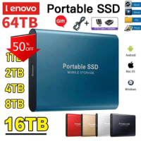 Portable SSD 16TB High-speed Mobile Solid State Drive 500GB External Hard Drives 2TB Type-C USB 3.1 Interface for Laptop 4TB/8TB