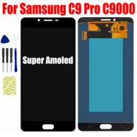 Super AMOLED For Samsung Galaxy C9 Pro C9000 C9 LCD Display Monitor Pantalla with Touch Screen Digitizer Sensor Glass Assembly