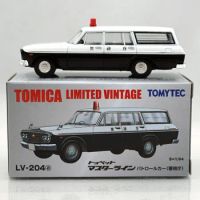 TOMICA Tomica 1/64 TLV 204A Police car painting Crown Patrol car alloy trolley model collection decoration