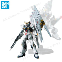 Original Bandai Gundam Rx-93 Nu V Gundam RG 32 1/144 Amro Special Assembly Model Kit Action Toy Figures Collection Gift