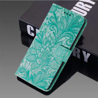Lace Flower Flip Wallet Leather Case For Xiaomi 12 Lite 12X 11 11T 13 12T Mi A3 9T 9 10 10T Lite BOOK Cover