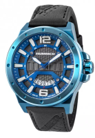 Hummer HUMMER HM1007-1845 BLUE STEEL BLACK LEATHER