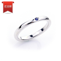 二手品 Tiffany&amp;Co. 藍寶石925純銀戒指