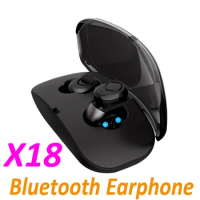 50pcs X18 TWS Earbuds Wireless Bluetooth Head phones Sport Earphones Head sets Vs i7S i8 i9S X18 i10 tws For iPhone 8 XS Max