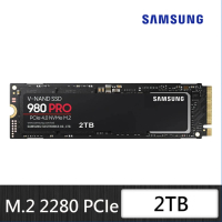 SAMSUNG 三星 980 PRO 2TB M.2 2280 PCIe 4.0 ssd固態硬碟(MZ-V8P2T0BW)讀7000M/寫5100M