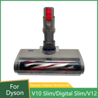 Motorized Floor Brush Head Replacement For Dyson V10 Slim/ Digital Slim/ V12 Vacuum Cleaner Parts Soft Sweeper Roller Brush Head