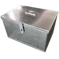 [良臣]大號鐵箱子 加蓋加厚工具箱  手工箱 收納箱 手提白鐵箱帶鎖