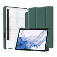 Acrylic Case For Samsung Galaxy Tab A7 S6 Lite 10.4" A8 A9+ S7 S8 S9 FE 11" S7 FE S8 S9 A9 Plus 12.4" Tablet Cover With Pen Slot