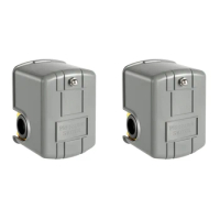 2X Pessure Switch For Well Pump, 40-60Psi Water Pressure Switch Adjustable Differential, 1/4 Inch Female NPT