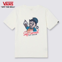 【VANS 官方旗艦】Ice Cream Boy 男女款米白色短袖T恤