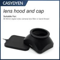 Lens Hood For Sony Fujifilm Olympus 46mm Camera Lenses DV Digital Video Camera Camcorder