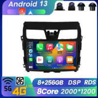 For Nissan Teana Altima 2013 - 2015 Radio Bluetooth WIFI Android 13 Autoradio Wireless Carplay Multimedia