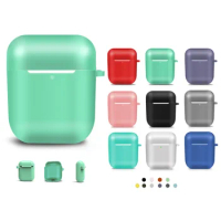 For Airpods 1/2 Soft Silicone Earphone Cover Air Pods Case Earpods Accessories Headset Protective Sleeve Apple Airpods 2 Case