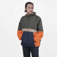 Mixed | Cagoule | Jacket | Monochrome | colourfull Polyester Jaket Pria Casual