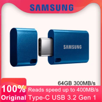 SAMSUNG Type-C USB Flash Drive 256G 128G 400mb/s 64GB Pen Drive USB 3.1 Pendrive Memory Stick For PC/Notebook/Smartphone/Tablet