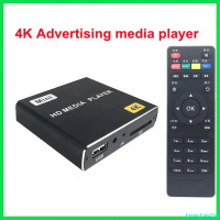 ExoticEats258 ความคงทน Mini 4K Advertising hdd media player เครื่องเล่น 4K แบบเสียบ USB ภายนอก  Vide