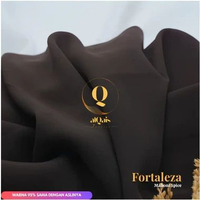 Kain Abaya Gamis Fortaleza Premium Lembut Flowy Jatuh Nyaman - Lebar 150 cm dan Jetblack Lebar 170 C