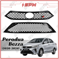 New Popularity x Perodua Bezza (2020-2025) V2 GR-Sport Front Grill Lower Grill Honeycomb Mesh Exteri