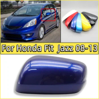 Car Accessories For Honda Fit Jazz GE6 GE8 2009 2010 2011 2012 2013 Rearview Mirror Cap Cover Lid Shell Housing Lid Painted