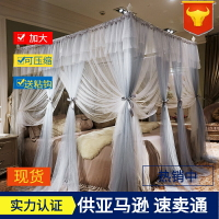 FY雙層紗公主風蚊帳家用1.5m1.8m床加密加厚落地式支架歐式床幔