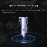 70 Mai Car Multi-function Car Charger Safety Lifesaving Hammer Car Broken Window Escape Artifact One Second Emergency