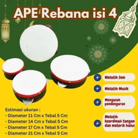 APE-Rebana Mainan Edukasi Alat Permainan Edukatif Anak APE Rebana isi 4