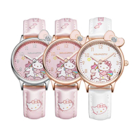 【HELLO KITTY】凱蒂貓防水夜光石英錶 蝴蝶結造型手錶(兒童 學生 青少年)