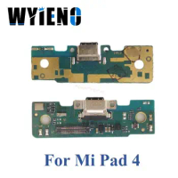 Wyieno Best For Xiaomi Mi Pad 4 USB Dock Charging Port Plug Charger Flex Cable With Microphone MIC Board