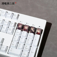 Keycap papan kekunci mekanikal PBT OEM dengan kesan kabus/berkarat (chipped), penggantian tambahan,