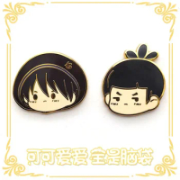 Anime Killer 7 Kawaii Face Pin Enamel Anime Badges Scissor Seven Cosplay Pins Metal Badge Button Brooch Pins Collection Gift