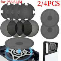 2/4 Pack Fan Dust Filter Breathable Ventilation Anti-Dust Cover Fan Dustproof Cover for PS5 Slim for PlayStation 5 Slim