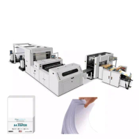 YG High Speed Automatic A4 Paper Cutting Production Line Notebook Documents Paper Size Roll To Sheet Cutter Packaging Machine