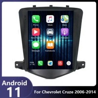 Car Android 11 Radio Player For Chevrolet Cruze J300 2006-2014 Multimedia Video GPS Navigation Tesla Style Vertical Screen