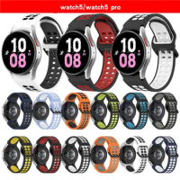 Sports Silicone Band For Samsung Galaxy Watch 5/4 44mm 40mm Watch 4 classic 46mm 42mm Bracelet Galaxy Watch 5 pro 45mm Strap