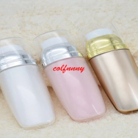 300pcs/lot 30/50ml pearl white gold pink ACRYLIC soft tube or BB cream bottle or foundation bottle or press pump bottle F060406