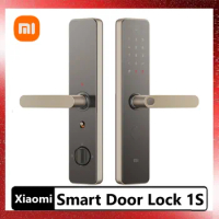 Xiaomi Smart Door Lock 1S 3D Semiconductor Fingerprint Recognition Support Handle Reversing Use With Mijia APP 5 Ways To Unlock