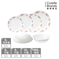 【CorelleBrands 康寧餐具】花漾派對6件式餐盤組(F16)