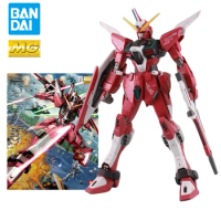 Original Bandai MG 1/100 ZGMF-X19A Infinite Justice Gundam Model Assembly Model Trendy Toys Children's Holiday Gifts Collectible