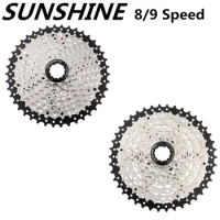 SUNSHINE Cassette Flywheel 8/9 Speed Freewheel MTB Road Bike Bicycle 25/28/32/36/40/42/46/50T Sprocket