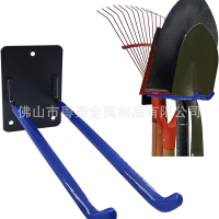 2026 Wall-Mounted Storage Shovel Rake Broom Hose Spade Hanger Outdoor Garden Yard Garage Heavy-Duty