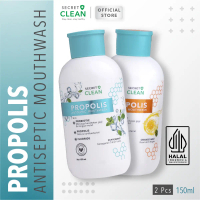 Secret Clean Propolis Antiseptic Mouthwash 150ml isi 1pcs atau 2pcs