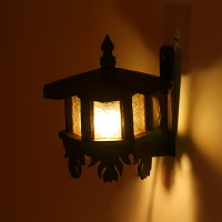 泰國工藝品實木燈罩特色復古創意木制過道玻璃吊燈壁燈酒店裝飾燈