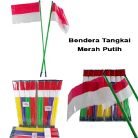 bendera plastik merah putih bendera merah putih plastik suport 10pcs plus peluit