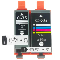 Ink Cartridge PGI-35 PGI35 CLI-36 CLI36 Color Compatible 35 36 pgi35 cli36 for Canon PIXMA IP100 iP110 IP100B TR150 Printer