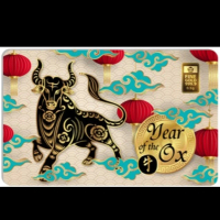 Logam Mulia Emas ANTAM IMLEK SHIO KERBAU Year of The Ox 0.5 gr Gift Series