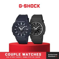 Jam Tangan Analog Digital Couple G-Shock GA-2100-1ADR & GMA-P2110-1ADR Original Resin Band
