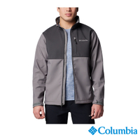 Columbia 哥倫比亞 男款-防潑立領軟殼外套-灰色 UWE60440GY/IF