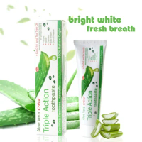 Natural Aloe Vera Whitening Teeth Oral Care Gum Hemostasis Breath Freshening Tooth Care Reduces Tooth Stains Smoke Stains Genuin